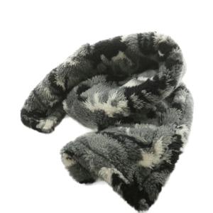 ストール マフラー ボアフリース 迷彩柄 673572