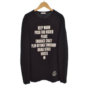 21AW KEEP WARM PUSH 長袖Tシャツ プリント XS 黒 ブラック G20918D000128390T