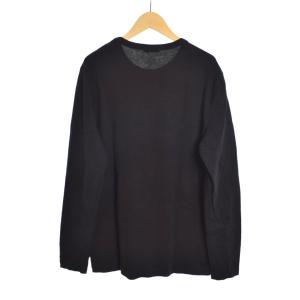 MONCLER 21AW KEEP WARM PUSH 長袖Tシャツ プリント XS 黒 ブラック G20918D000128390T