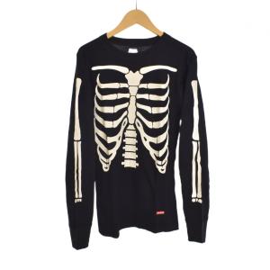 × Hanes Bones Thermal Crew S ブラック