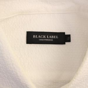BLACK LABEL CRESTBRIDGE シャツ 長袖 LL 白 紺 51M06-306-02 /BM