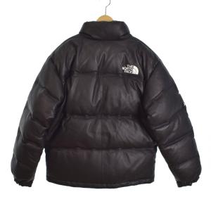 THE NORTH FACE Supreme 17AW Leather Nuptse Jacket
