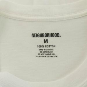 NEIGHBORHOOD Tシャツ カットソー 長袖 フロントプリント ロンT M 白 ホワイト /AN40 AA