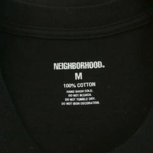NEIGHBORHOOD Tシャツ カットソー 長袖 フロントプリント ロンT M 黒 ブラック /AN38 AA