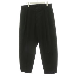TWO TUCK PANTS パンツコットン M 黒 ブラック 232SPNH-PTM02 /AN50