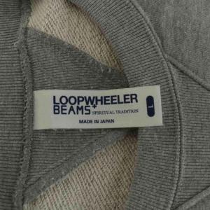 BEAMS × ループウィラー LOOPWHEELER スウェット トレーナー コットン L グレー /AN33