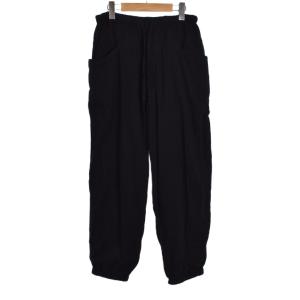 24SS オックスドローストリングパンツ 1 ブラック Z01-03022