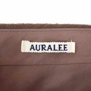 AURALEE 23AW BABY CAMEL FLANNEL SLACKS
