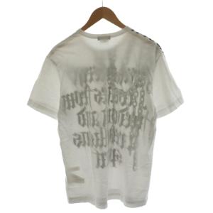 COMME des GARCONS HOMME PLUS AD2019 19AW ゴス期 MIKITYPE Tシャツ カットソー 半袖 ロゴ チェーン M 白 ホワイト