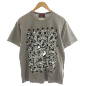 × ネメス Nemeth AD2024 Tシャツ カットソー 半袖 プリント ロゴ L グレー ON-T003