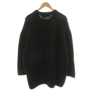 COMME des GARCONS HOMME PLUS AD2022 22AW NOMAD期 インターシャニット ウール M ブラック