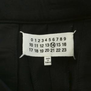 Maison Margiela 14 17AW DRAWSTRING PANTS 48 ブラック S50KA0388