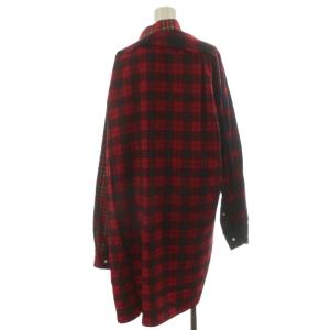 LOEWE シャツ チェック柄 L レッド ネイビー グリーン