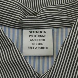 VETEMENTS Oversized Stripe Shirt