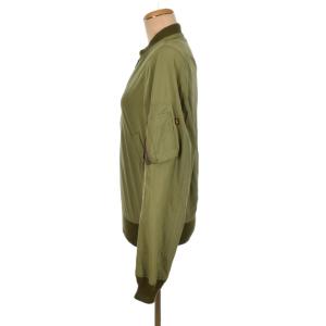 ALPHA INDUSTRIES フライトジャケット MA-1 M 緑 グリーン カーキ TA1225-003