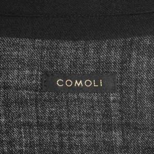 COMOLI 22AW ウールビエラ スキッパーシャツ ヴァルーズシャツ 1 ネイビー W03-02008