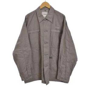 25SS ジャングルロングスリーブコットンリップストップ シャツ 2 グレー