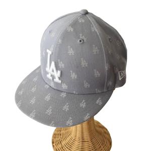 59FIFTY MLB Jacquard LA ロサンゼルス・ドジャース キャップ 帽子 M/L グレー