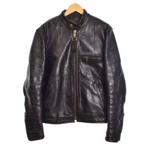 シングル ライダースジャケット 40 ブラック
