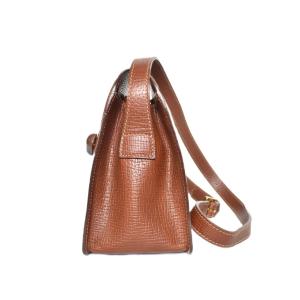 LOEWE ヴィンテージ オールド ターンロック スクエア ショルダーバッグ ブラウン
