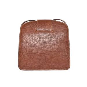 LOEWE ヴィンテージ オールド ターンロック スクエア ショルダーバッグ ブラウン