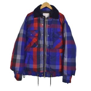 22AW Plaid Padded Blouson 2 レッド