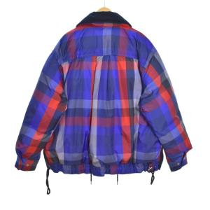 sacai 22AW Plaid Padded Blouson 2 レッド