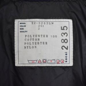 sacai 22AW Plaid Padded Blouson 2 レッド