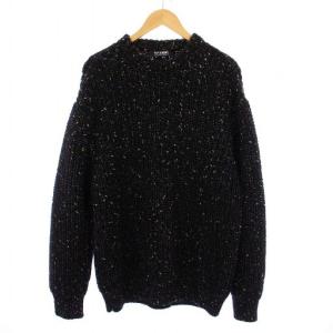 22AW Bulky pearl ribbed roundneck sweater