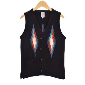 SQUARE FRONT VEST チマヨベスト 34 ブラック