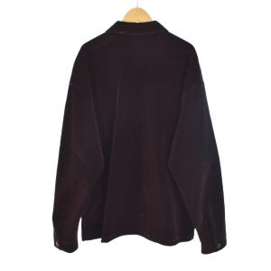 PRADA 23AW トライアングルロゴ ベルベット ジャケット M ブラウン SC657 S231 12HO