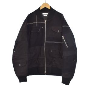 OLD PARK リメイク デニム フライトジャケット XL ブラック