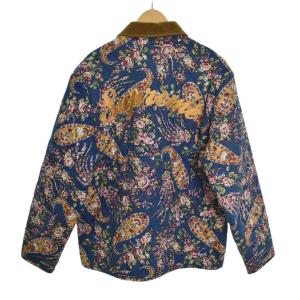 Supreme 19FW Quilted Paisley Jacket  M ネイビー