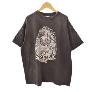 24AW SS TEE CHOSEN プリント ヴィンテージ加工 S グレー