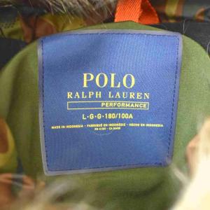 POLO RALPH LAUREN モッズコート ファー 裏地カモフラ L カーキ