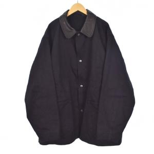 25AW デニムレザーワークジャケット 3 ブラック C03-01015