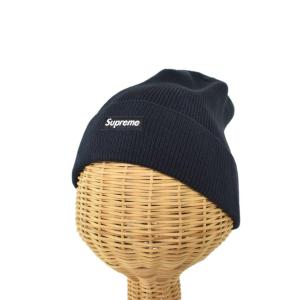 small box logo beanie ネイビー