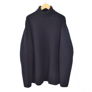 CARTRIDGE KNIT TURTLE 7G 3 ブラック ネイビー
