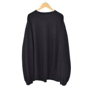 23SS LONG SLEEVE HEM RIB TEE Tシャツ カットソー 長袖 ロンT XXL 黒