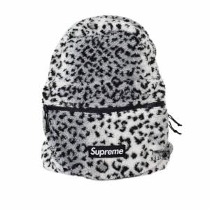 17FW LEOPARD FLEECE BACKPACK