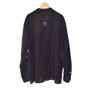 WACKO MARIA 50's OPEN COLLAR SHIRT L ブラック