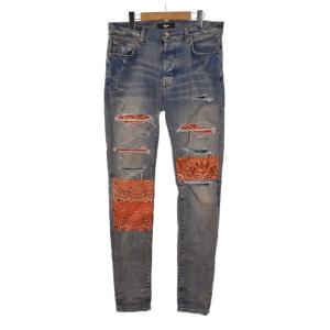 Bandana Skinny Fit Jeans ダメージ加工