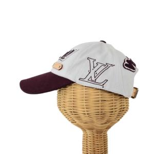 LOUIS VUITTON リーグ キャップ グレー ボルドー M7176L