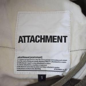 ATTACHMENT カーゴパンツ ミリタリー コットン 1 カーキ