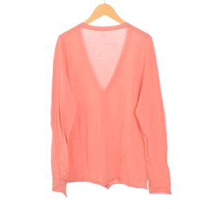 lucien pellat finet カーディガン 長袖 カシミヤ混 ロゴ刺? S ピンク