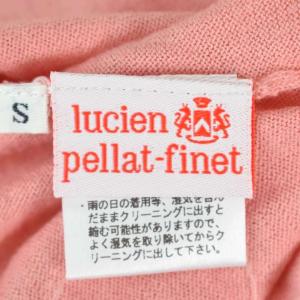 lucien pellat finet カーディガン 長袖 カシミヤ混 ロゴ刺? S ピンク