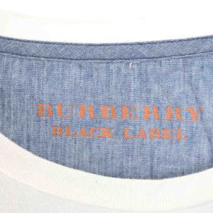BURBERRY BLACK LABEL 刺繍 Tシャツ 2 ホワイト 白 D1P28-527-022
