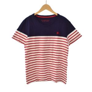 ボーダー 刺繍  Tシャツ 2 マルチカラー D1P39-738-292