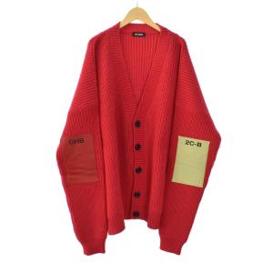 18AW ニット オーバーサイズ カーディガン L レッド