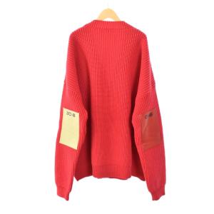 RAF SIMONS 18AW ニット オーバーサイズ カーディガン L レッド